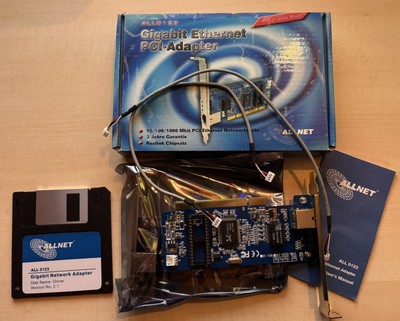 2x Allnet Gigabit Ethernet PCI-Adapter, All0123 - Realtek