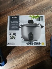 George Home Rice Cooker with Steamer Basket Non-Stick 1.8L