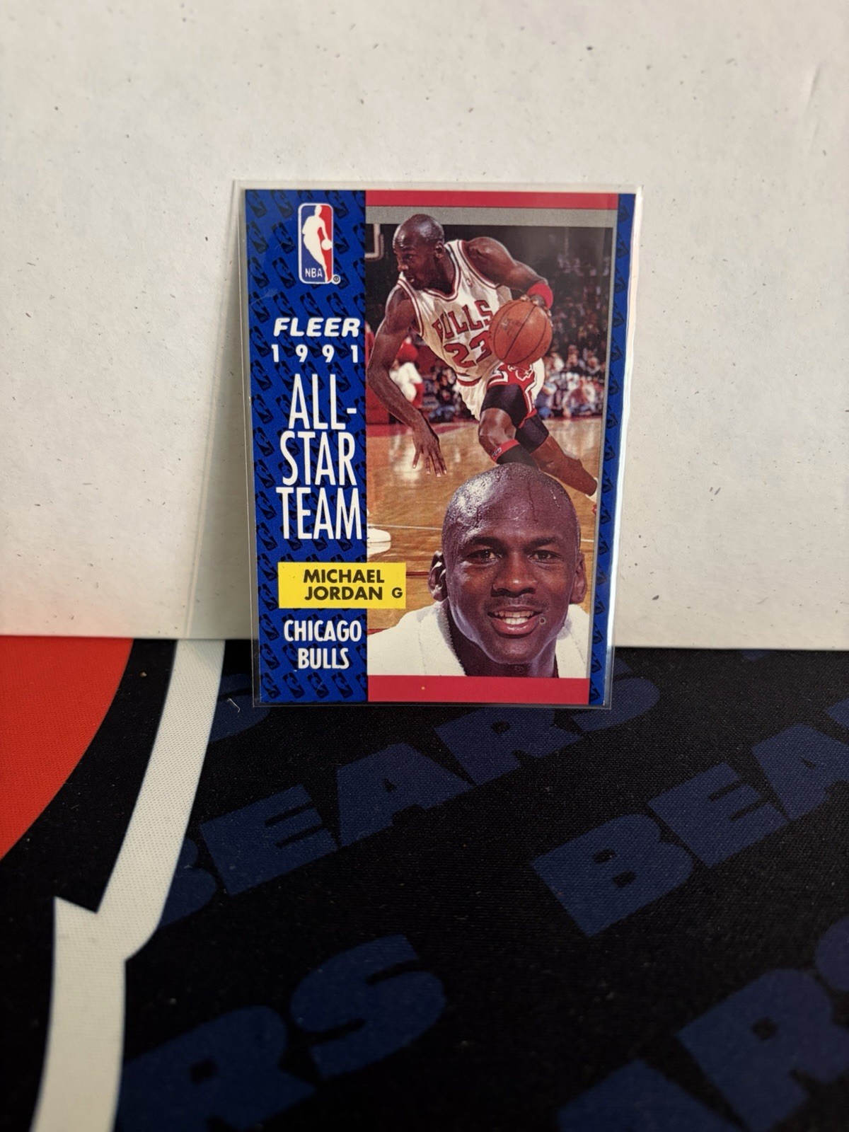 Fleer 1991-92 Fleer All-Star Team Michael Jordan #211 Chicago Bulls NBA Card
