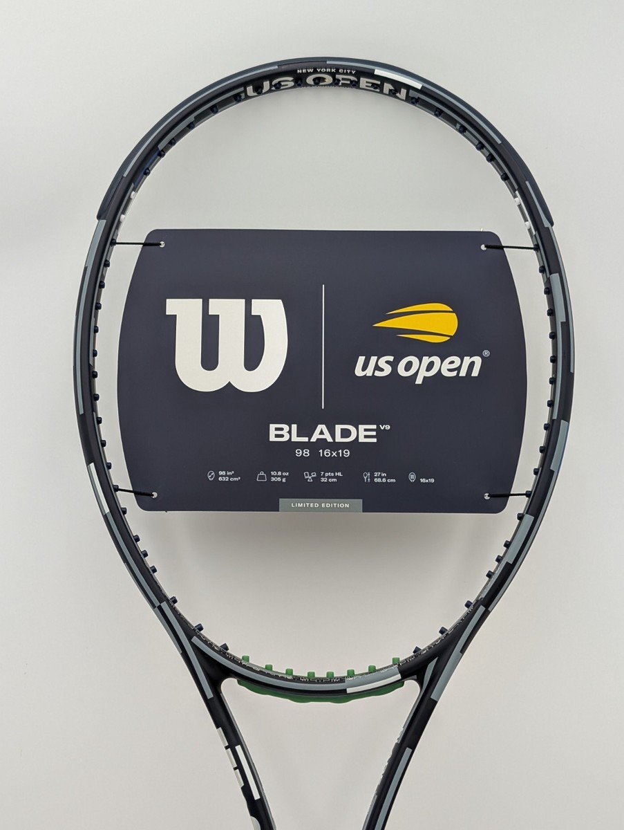 New US Open 2025 Wilson Blade 98 V9 Tennis Racquet unstrung Grip 4