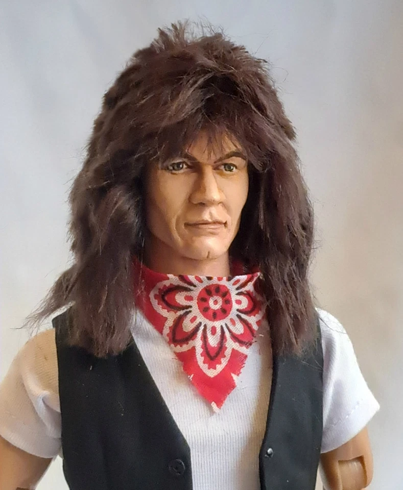 CONJUNTO DE BONECOS PERSONALIZADOS VAN HALEN 1/6 Eddie David Lee Roth Alex Michael Anthony LEIA - Imagem 4 de 4