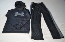 Under Armour Boys Hoodie  Pants Outfit 2pc Set Black Size Youth M