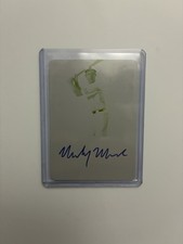 2015 Leaf Metal Draft Perfect Game Printing Plate Yellow 1/1 Mickey Moniak Auto