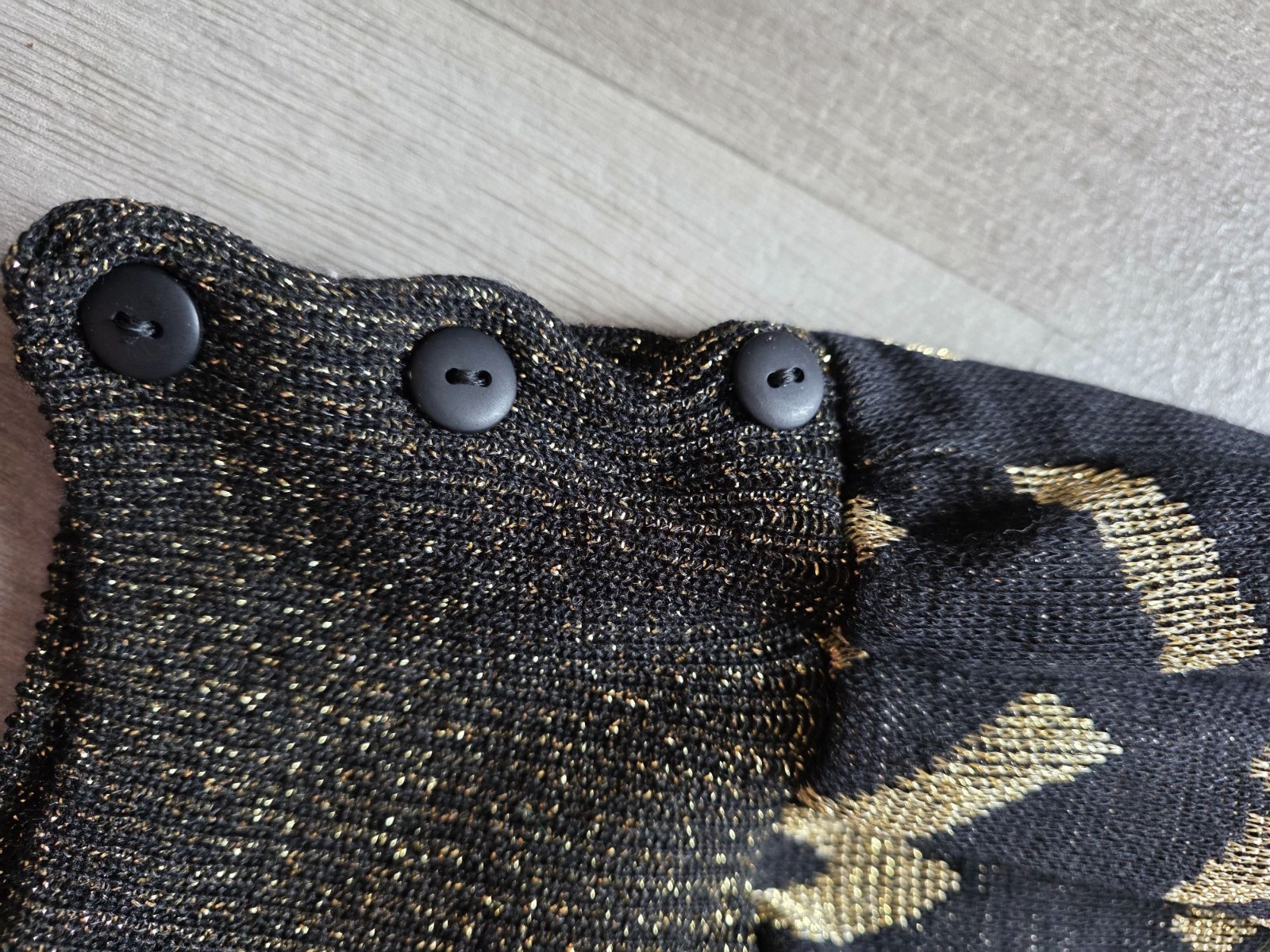 Sharon Anthony Geometric Pattern Sweater Lurex Me… - image 6