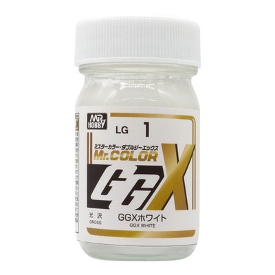 Gunze GSI Mr.Hobby GGX Color Lacquer Paint LG1 White Gross (60ml) for Model Kit
