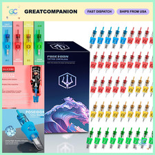 50Pcs Tattoo Cartridge Needles Assorted Sizes...