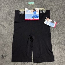 Life By Jockey Slip Short 005609 001 Smoothing Seamless Panty Shorts Black Small