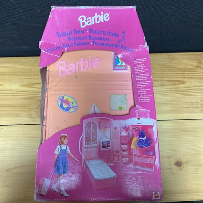 Rare Vintage 1995 Mattel Barbie Travelin' House Trolley Case UK