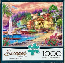 1,000 Piece Jigsaw Puzzle   Buffalo Games    Escapes  On Golden Shores  