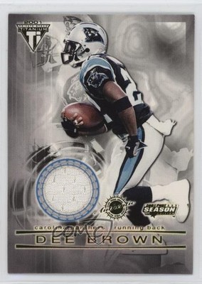2001 Pacific Private Stock Titanium Postseason Variation Dee Brown Patch 1e5k