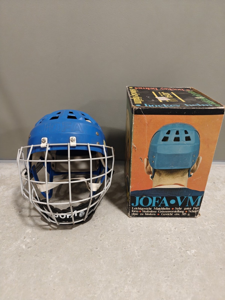JOFA 235 51 BLUE HELMET VINTAGE SWEDEN GRETZKY SENIOR INCL ORG