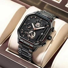 Men's new waterproof multi-function luminous watch