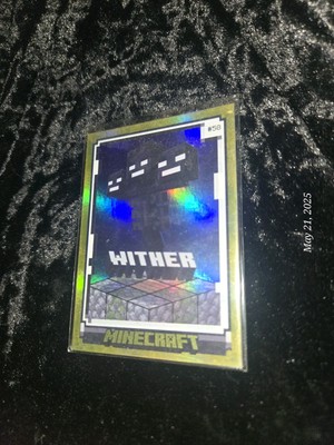 2024 Panini Minecraft - Wither Gold Foil #/99 Rare Mint Short Print. Nice Card