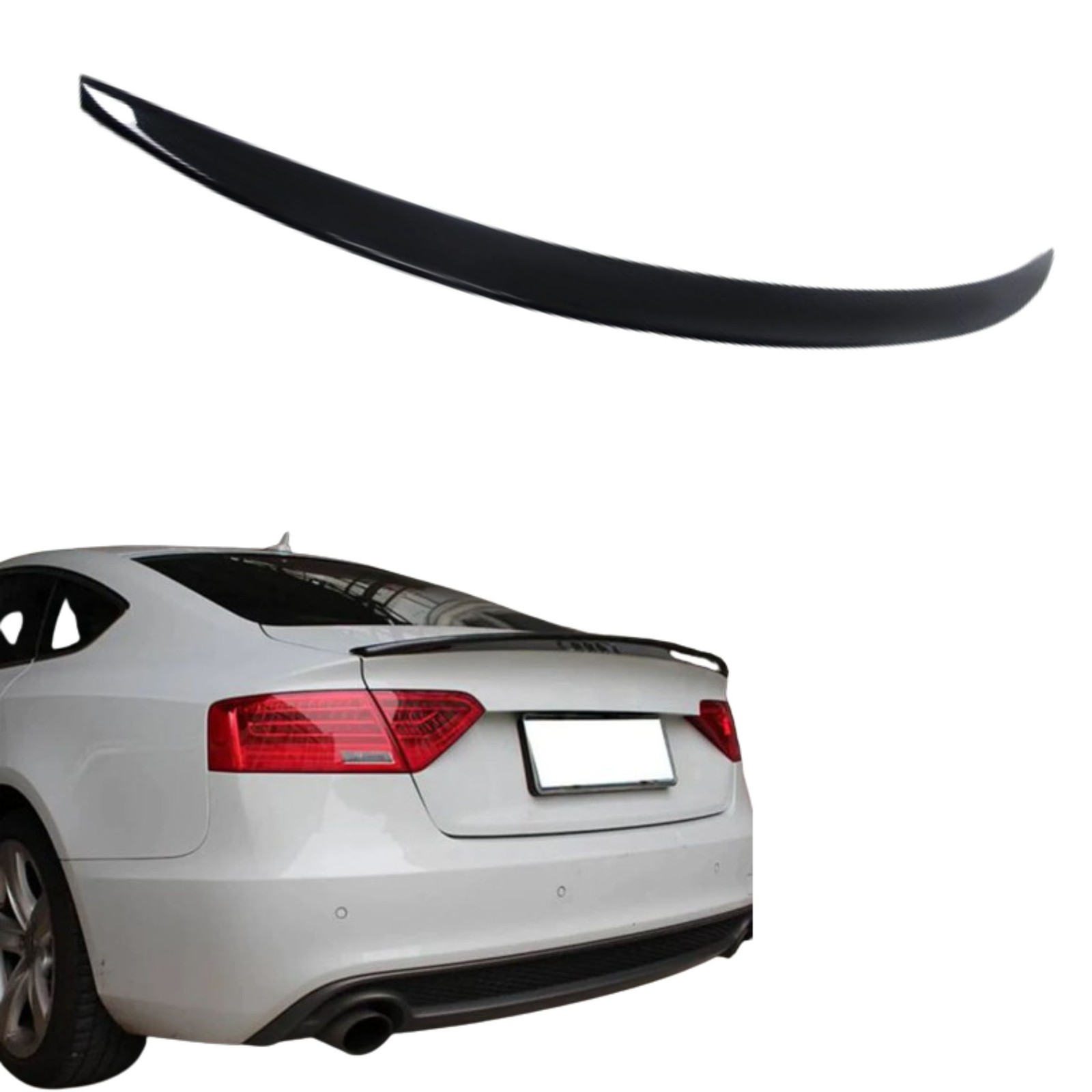 New Rear Spoiler For Audi A5 F5 B9 Sportback, Gloss Black, With Certificate