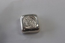 1 oz Silver Cast-Poured Square Bar - Scottsdale Lion