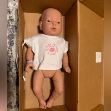 RARE RealCare Beginnercare Caucasian Girl Baby With Original Box & Key