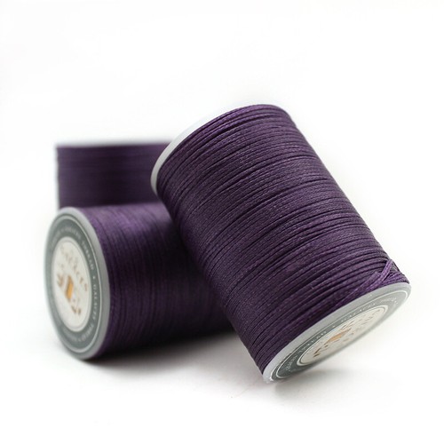 1Roll 0.8mm 90m 150D Leather Sewing Flat Waxed Thread Hand Stitching Repair Cord - Picture 20 of 34