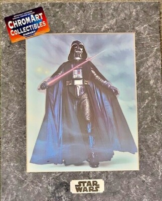 Star Wars Darth Vader Chromart Poster Zanart Print COA Vintage 