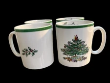 SPODE CHRISTMAS TREE MUGS - SET OF 4