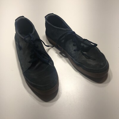 Nike Sneaker Mens Size 10 Blue Suede Lace Up Chukka Low Top Athletic Shoes