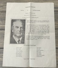 Vintage Basketball Program The Pros vs Lord Byron Rookies The Lord Byron Rookie 