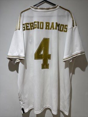 Original Real Madrid 2019/20 Home Fußball Trikot Adidas XXL #4 Ramos Authentic 