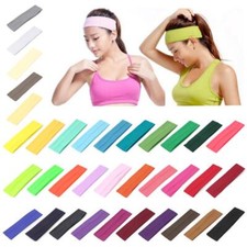 Headband Stretch Sports Yoga Gym Hair Band Wrap Sweatband for Women Men N62AU