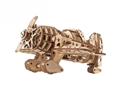 Mechanical UGEARS wooden 3D puzzle Model Mad Hornet Airplane model kit