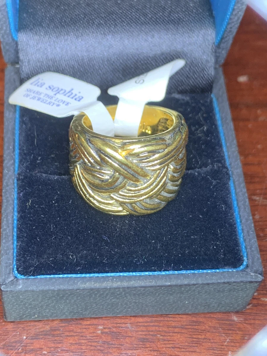 Lia sophia shop gold ring