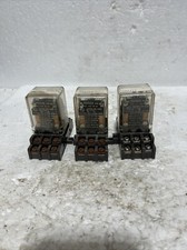 (LOT OF 3) Cutler Hammer D5PR2A Relay 12 Amp, 120VAC, w/ Terminal Blocks, Used