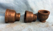 MALLEABLE IRON ANVIL REDUCING COUPLING ASSORTED LOT OF 3 