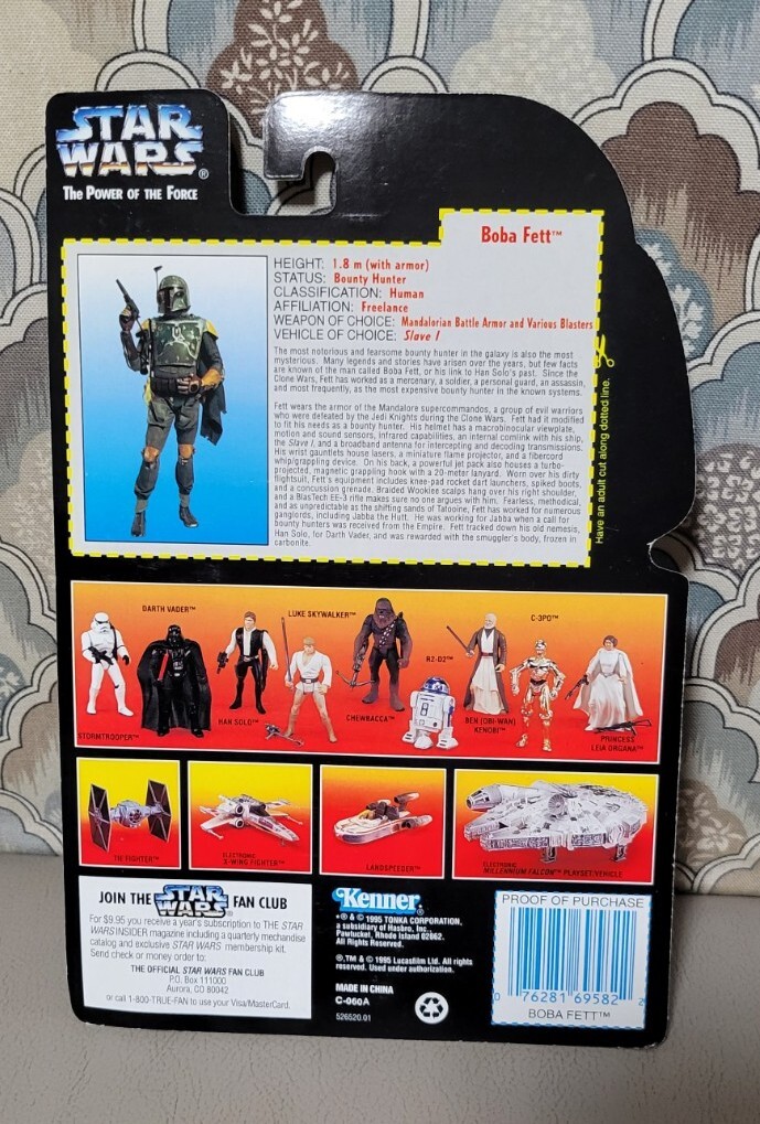 NEW! Star Wars Power of the Force Boba Fett Action Figure