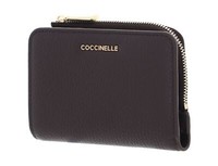 Coccinelle Metallic Soft Credit Card Holder Kartenetui Fondant Brown Dunkelbraun