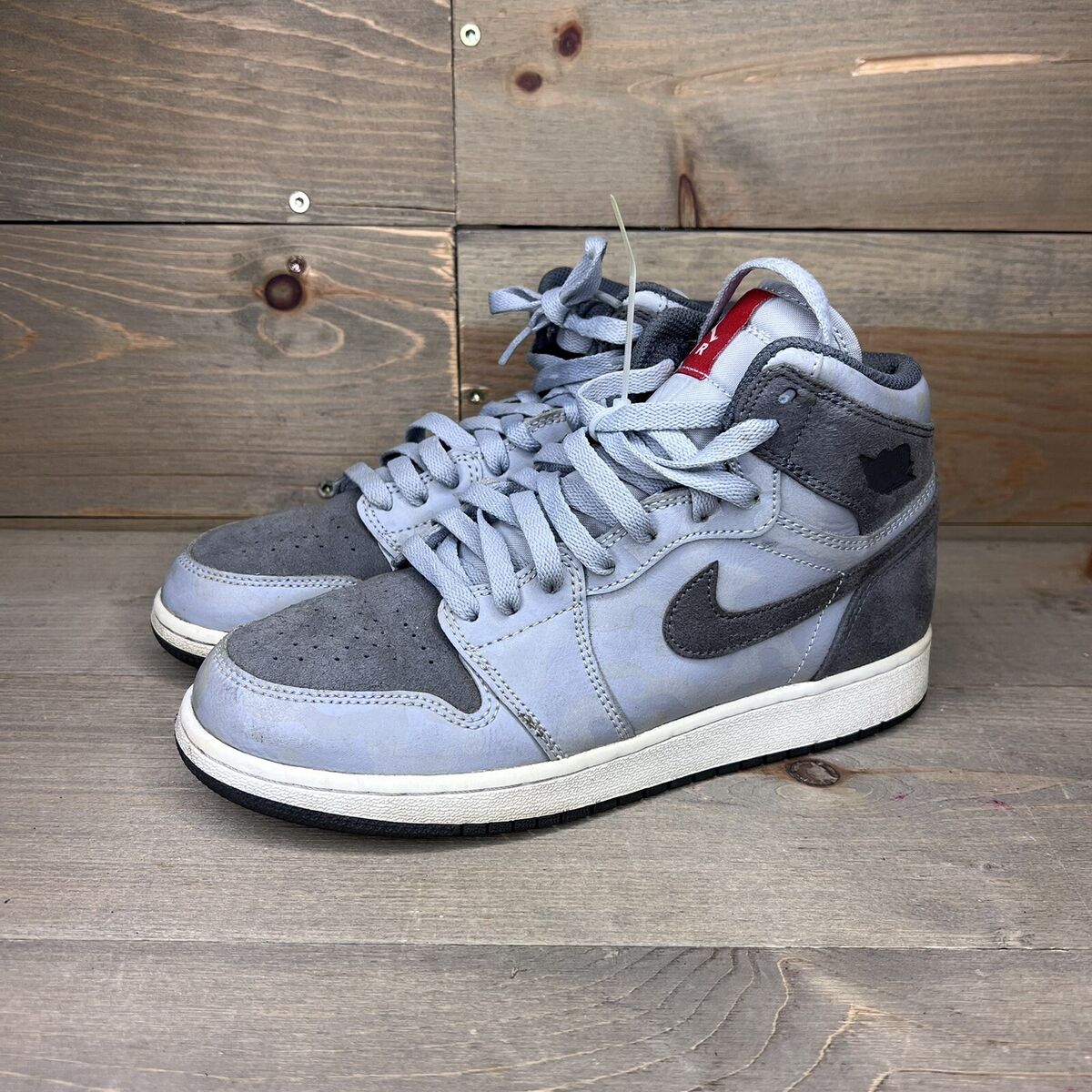 Nike Air Jordan 1 High Retro Camo 3M Wolf Grey 822858-027 GS Nike Air Jordan 1 High Retro Camo 3M Wolf Grey 822858-027 GS