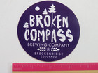 BEER Sticker ~ BROKEN COMPASS Brewing Co ~ Breckenridge, COLORADO Breweriana — photo 2