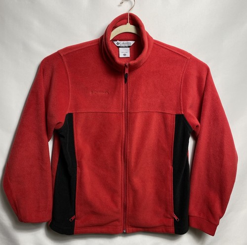 Columbia Sportswear Soft Fleece Jacket  Youth 18/20 Red - Picture 1 of 5