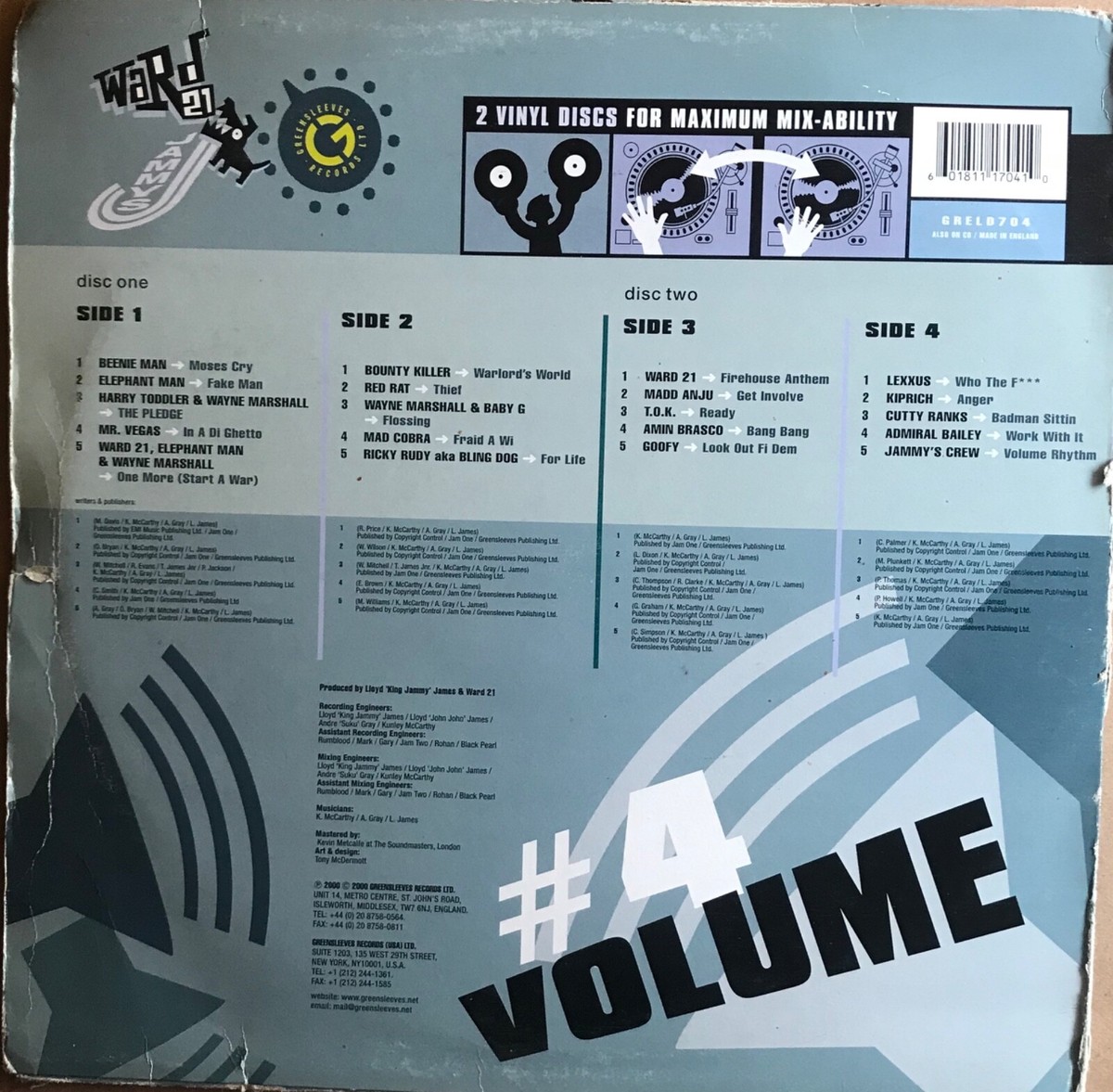 Greensleeves Rhythm Albums Vinyl / Dj Collection Double LP