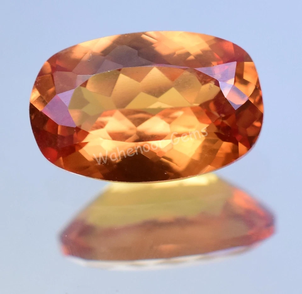 6.30 Ct Cushion Natural Yellow Grossular Andradite FL Garnet CERTIFIED Gemstone - Image 2 of 4