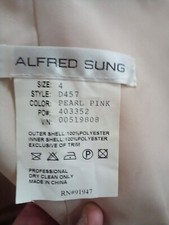 Alfred Sung Pearl Pink Bridesmaid size 4 