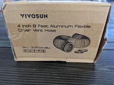 Vivosun Dryer Vent Hose 8ft x 4inches with Clamps