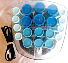 Conair Compact Multi Size Spine Hot Roller Set 3 Sizes 20 Curlers Blue HS34RW