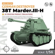 SSMODEL SS56724 1/56 Military Model Kit German 38T Marder.III-H Destroyer