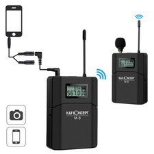 K F Concept Pro M-8 Uhf Double Channel Wireless Lavalier Microphone 10.002