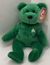 Rare TY Beanie Baby ERIN 1997 w/ Tag Irish Green Bear Plush