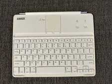 Anker Bluetooth Aluminum Keyboard Cover with Stand, White, for Apple iPad 2/3/4
