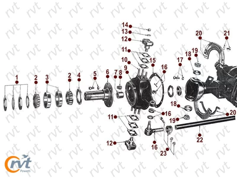 Front Axle Shaft Assy Set/Kit Fit W.Jeep CJ2A,3B,CJ5/MB/GPW/M38/M38-A1-10 Spline — 第 2/4 张图片