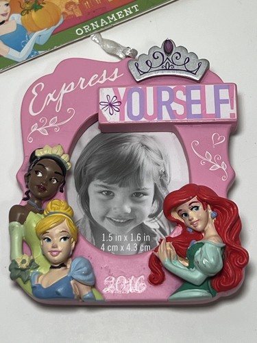 Cornice portafoto ornamento principessa Disney 2016 segno distintivo Ariel Tiana - Foto 2 di 4
