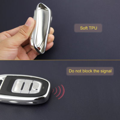 Cover In Silicone TPU Per Chiave Audi - Custodia Protettiva Elegante Con Portachiavi