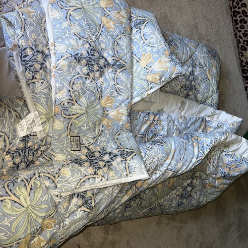 William Morris Home Woodland Weeds QUEEN Comforter & Shams Set ~ Gold Multi - Picture 4 of 6