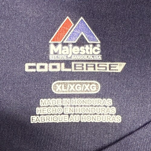 Houston Texans Logo Majestic Cool Base Short Sleeve T-Shirt Mens XL Blue - Picture 10 of 13